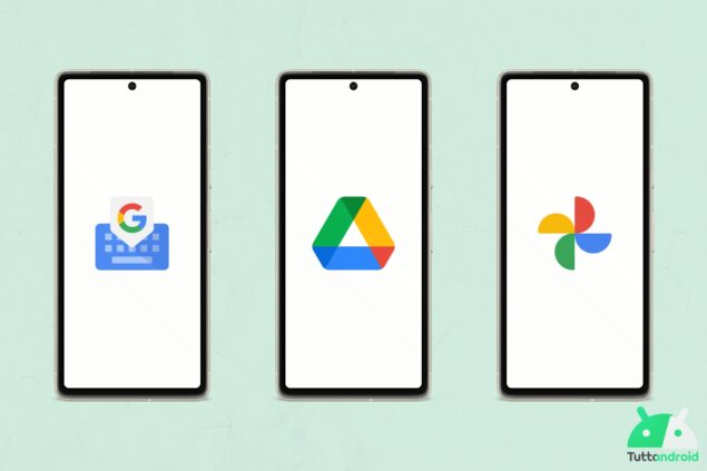 Gboard, Google Drive e Google Foto