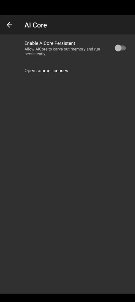 Google-ai-core-settings