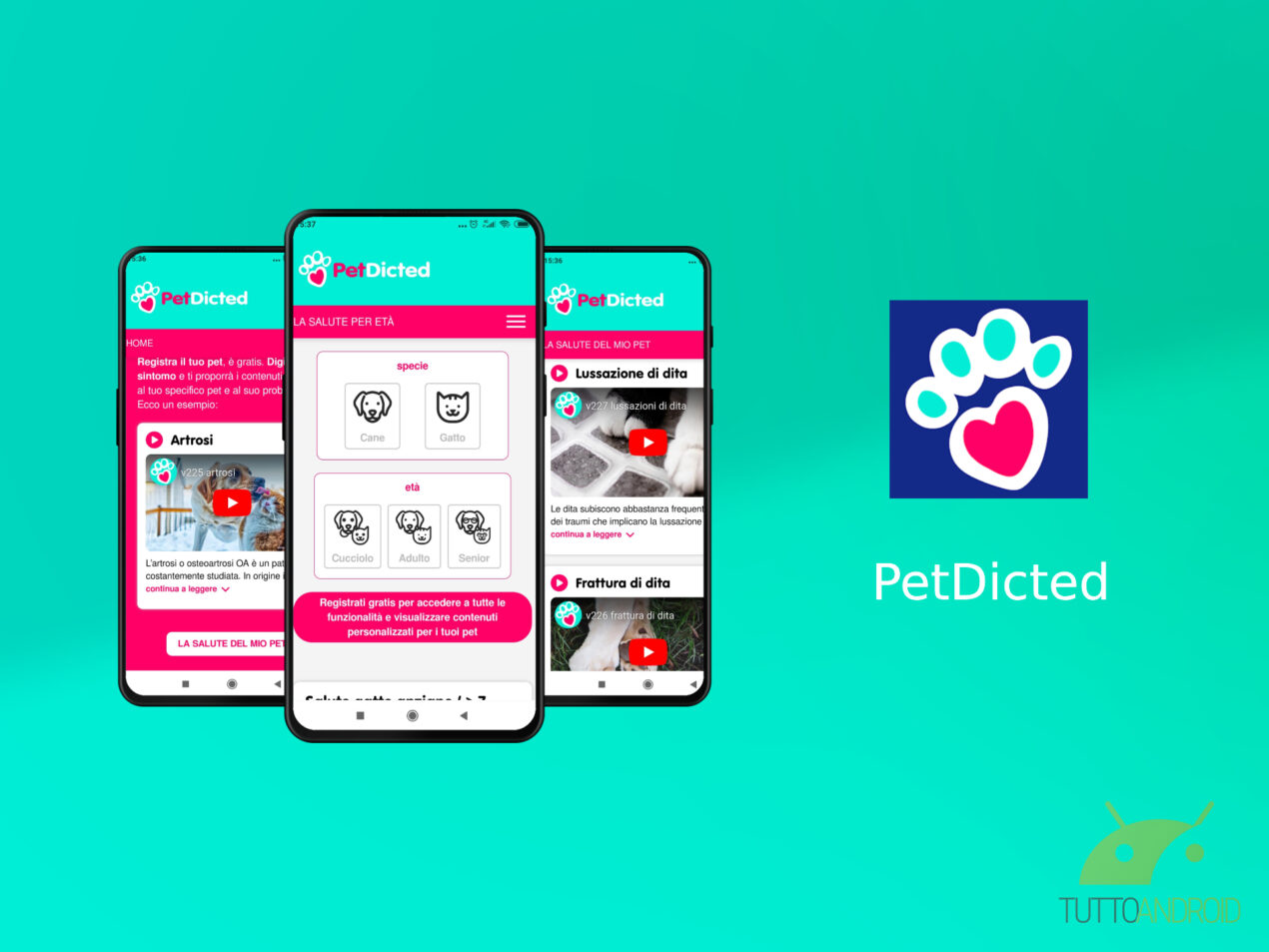 L'app PetDicted offre consigli per la salute del proprio cane o gatto