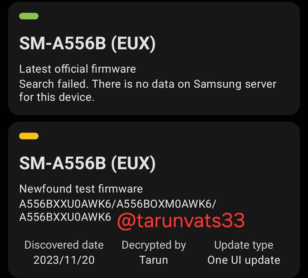 Samsung Galaxy A55 Oneui 6-1 leak