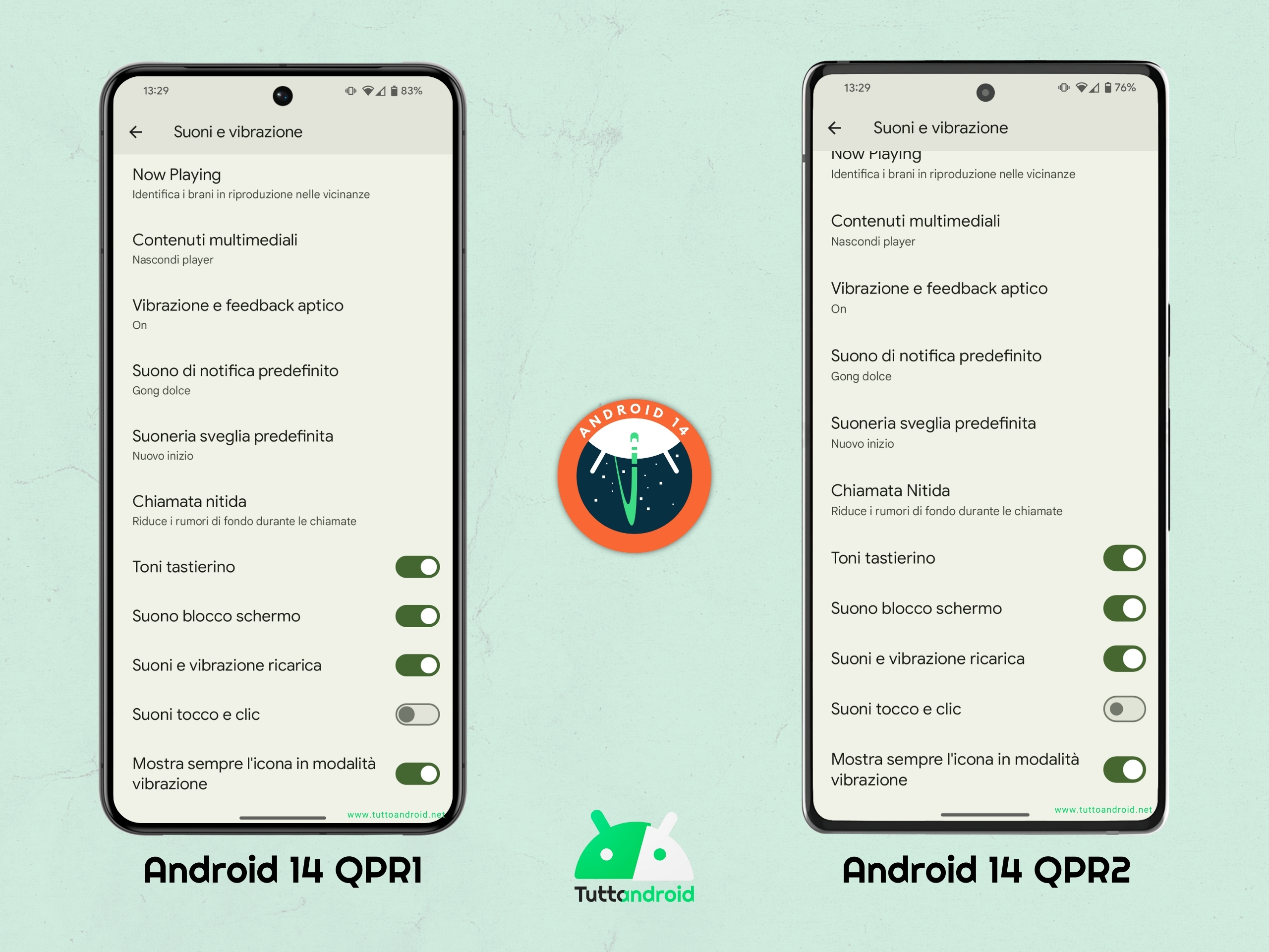 Android 14 QPR2 beta 2 - Toggle in Material v3