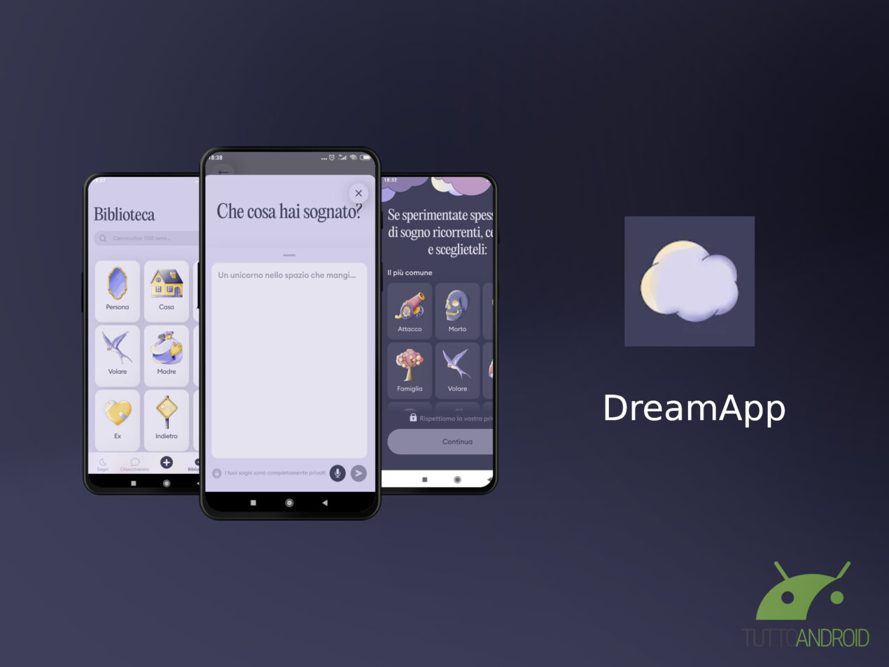 DreamApp aiuta a interpretare i sogni per stare meglio quando non si dorme