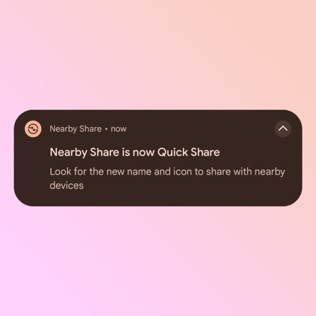 Nearby Share diventa Quick Share