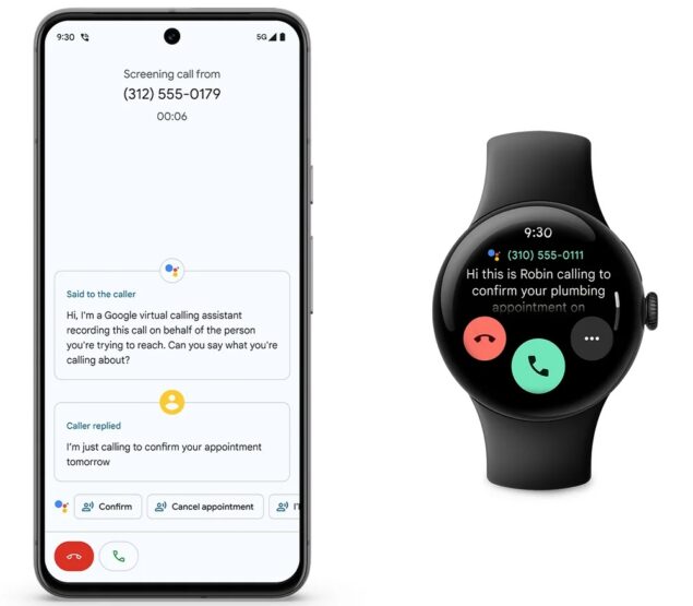 Pixel Feature Drop dicembre 2023 - Call Screen