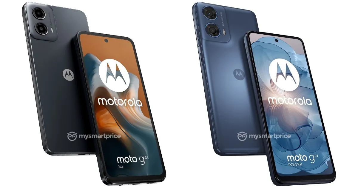 Motorola Moto G24 Power e Moto G34