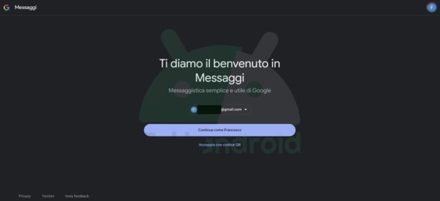 Google Messaggi nuova modalità accoppiamento dispositivi account Google