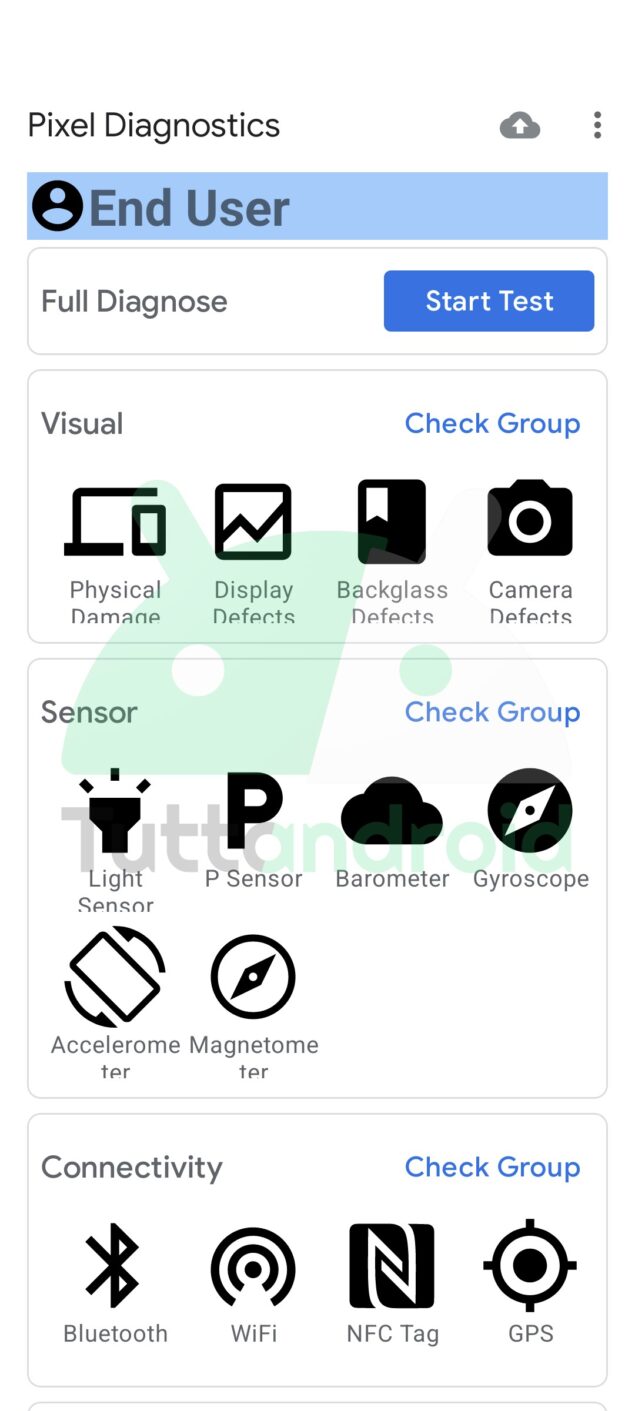 app Pixel Diagnostic Google