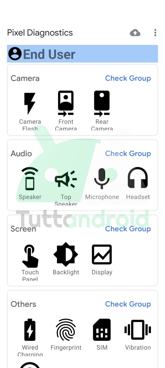 app Pixel Diagnostic Google