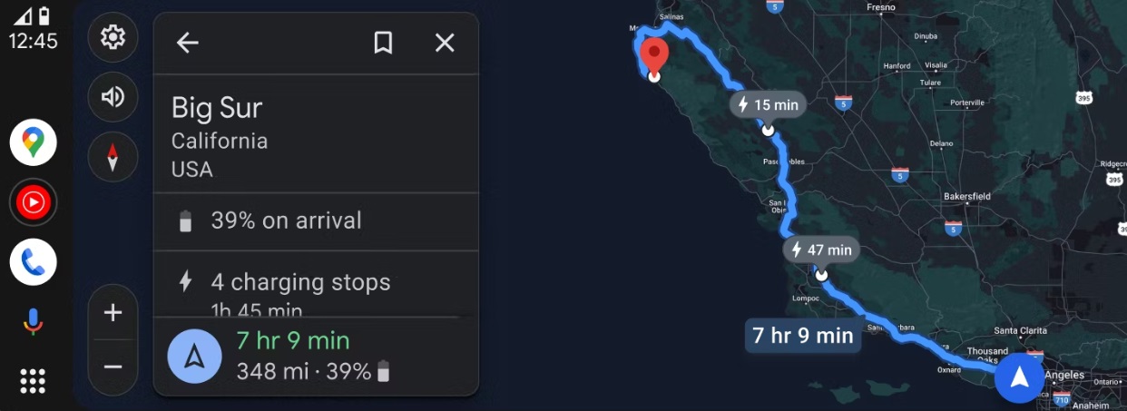 Android Auto Google Maps