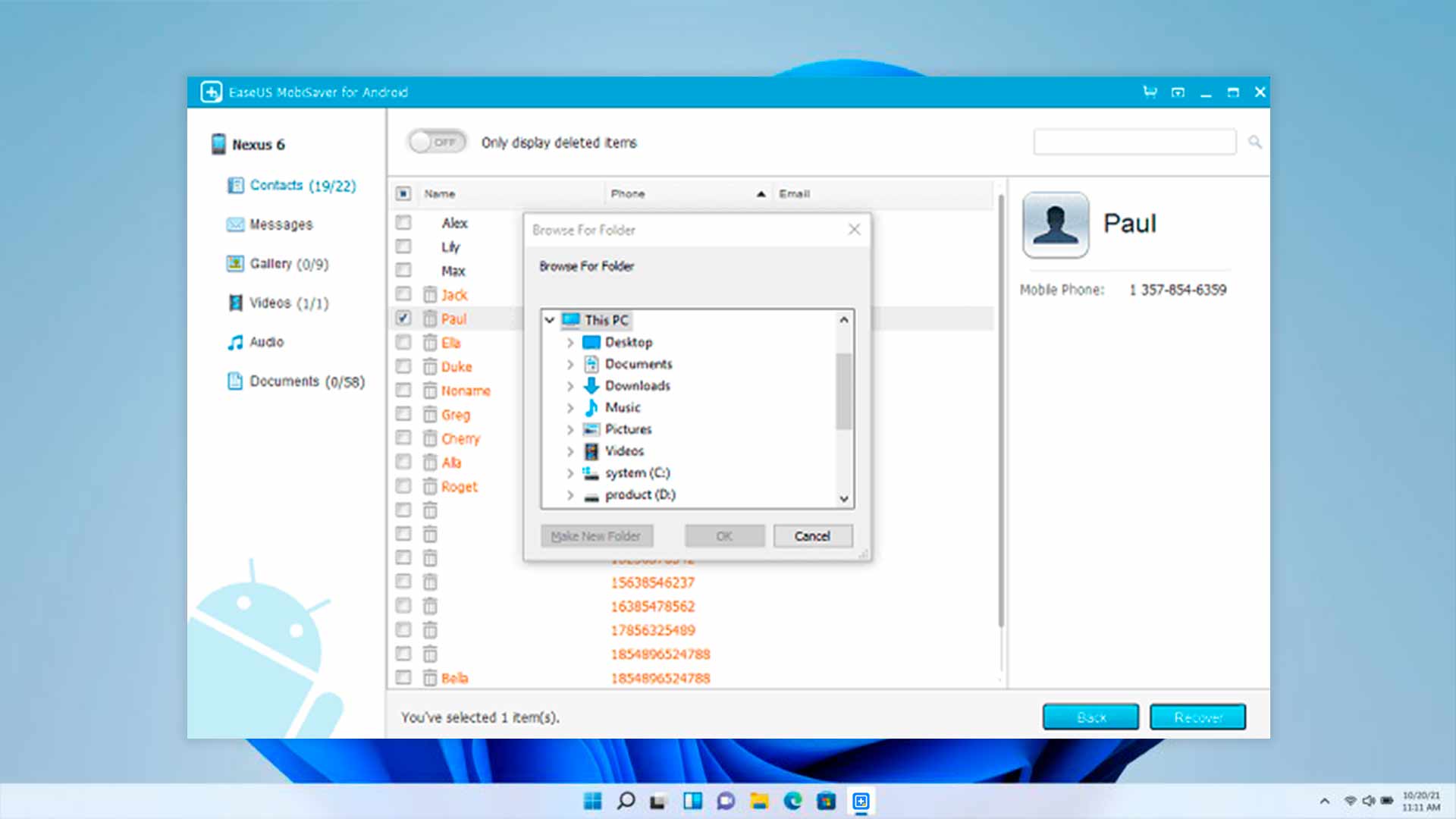 EaseUS Mobisaver per Android
