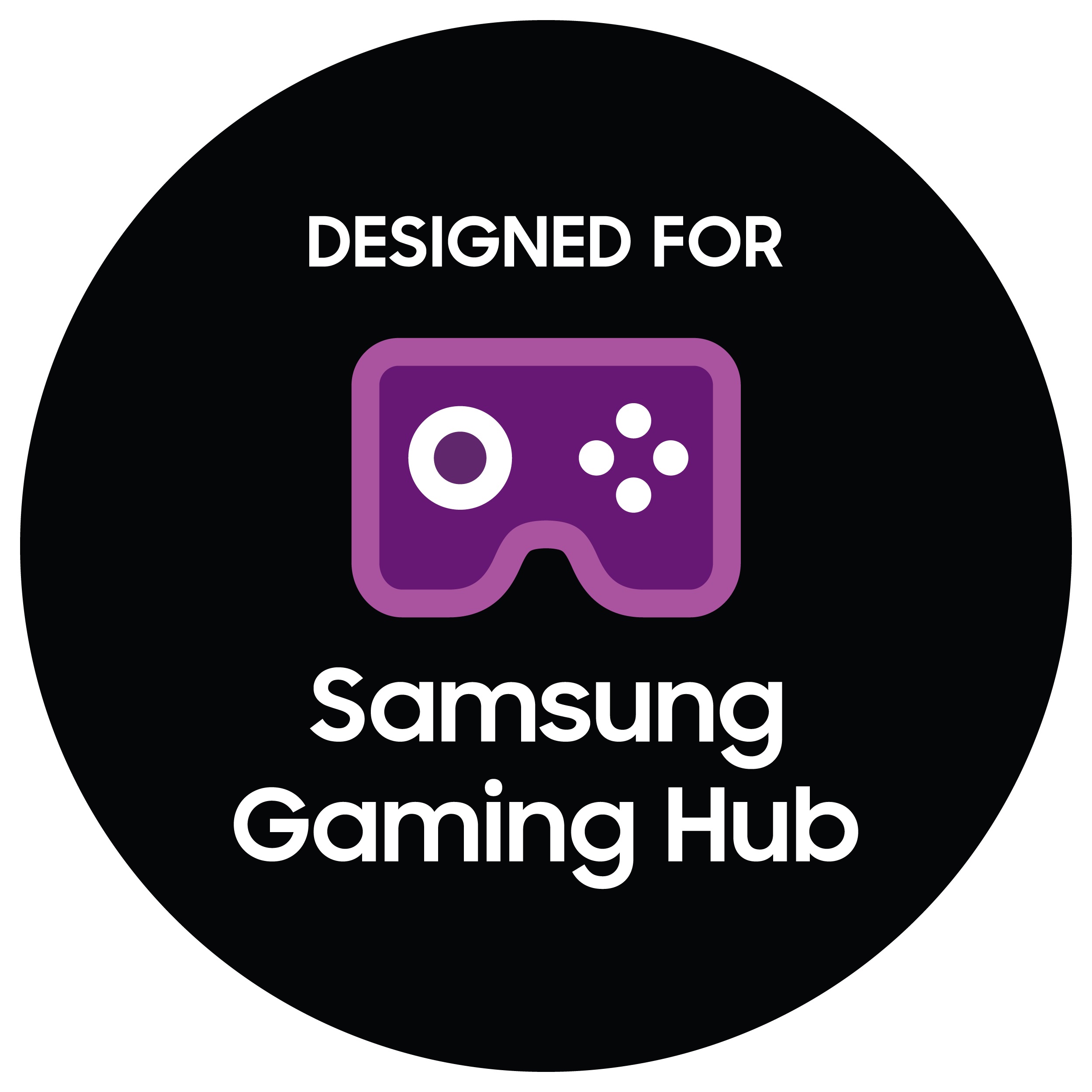 Badge “Designed for Samsung Gaming Hub” 