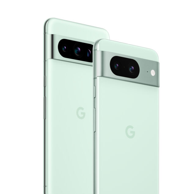 Google Pixel 8 e Google Pixel 8 Pro in colorazione Mint Green