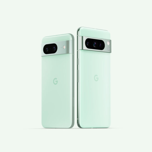 Google Pixel 8 e Google Pixel 8 Pro in colorazione Mint Green
