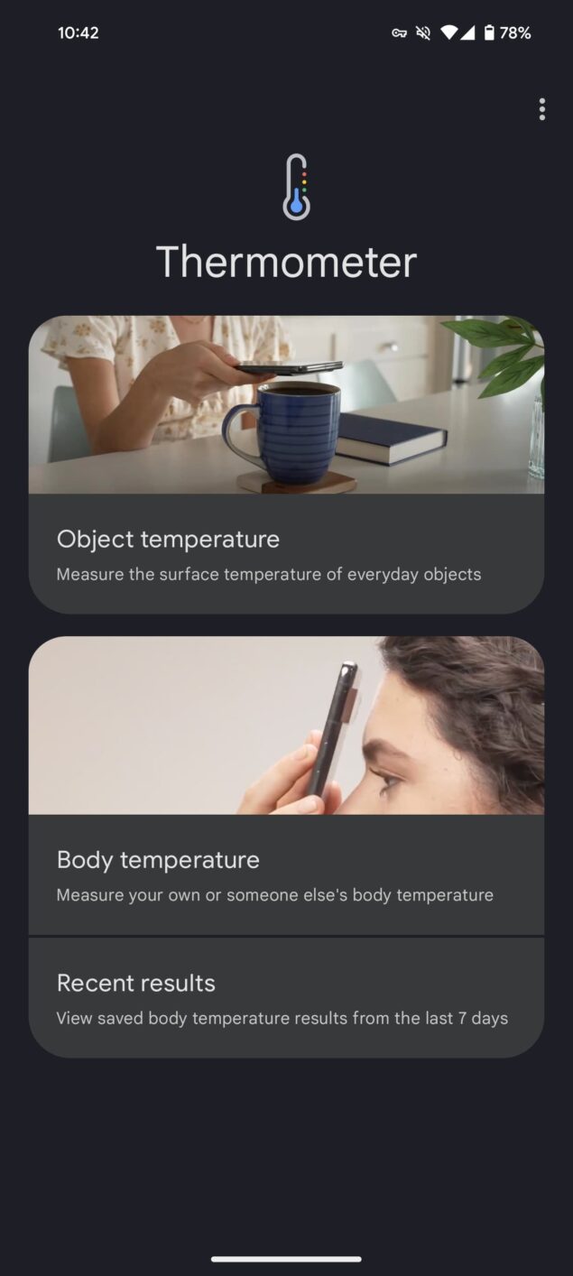 come funziona la misurazione della temperatura corporea su Google Pixel 8 Pro