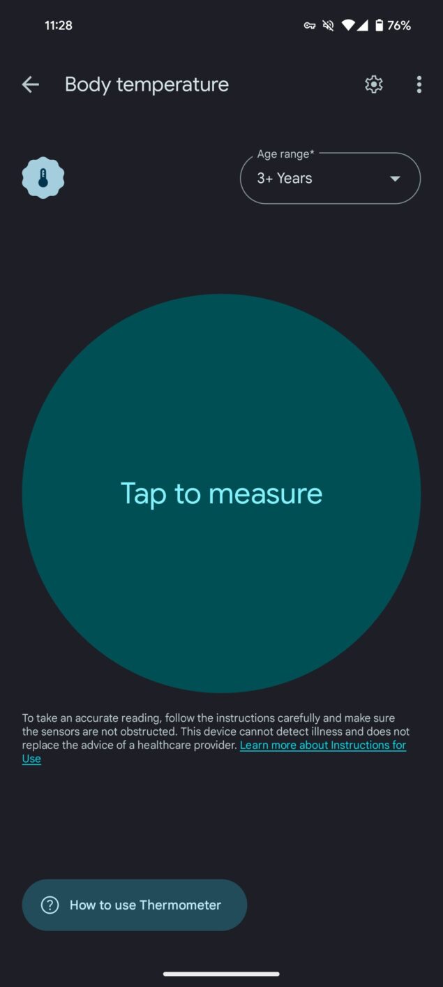 come funziona la misurazione della temperatura corporea su Google Pixel 8 Pro