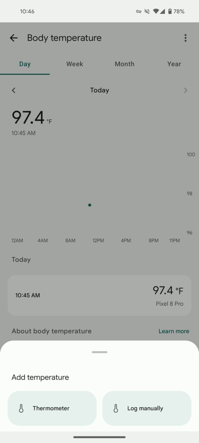 come funziona la misurazione della temperatura corporea su Google Pixel 8 Pro