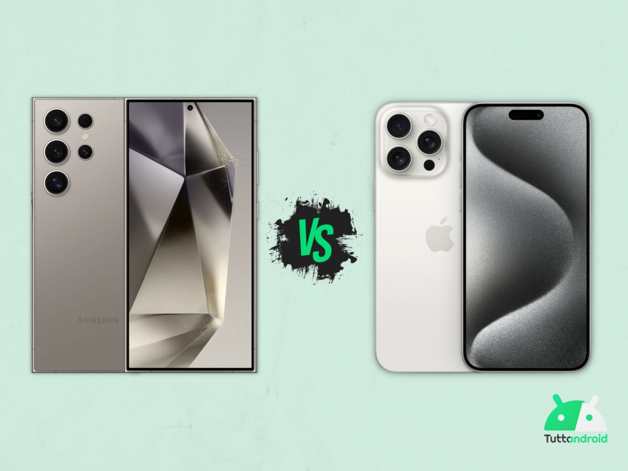 Samsung Galaxy S24 Ultra sfida Apple iPhone 15 Pro Max: il confronto sulla carta