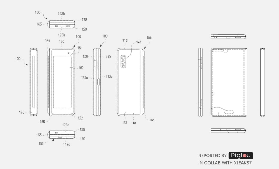 brevetto smartphone pieghevole samsung