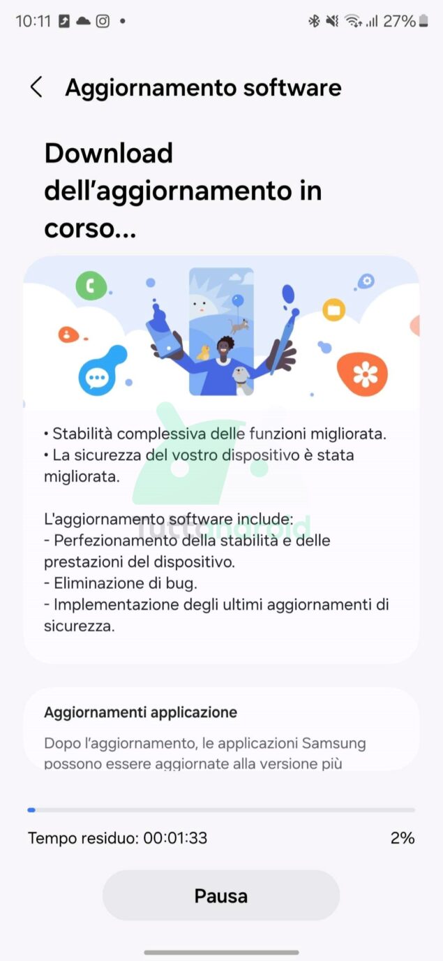aggiornamento serie Samsung Galaxy S24 patch febbraio 2024