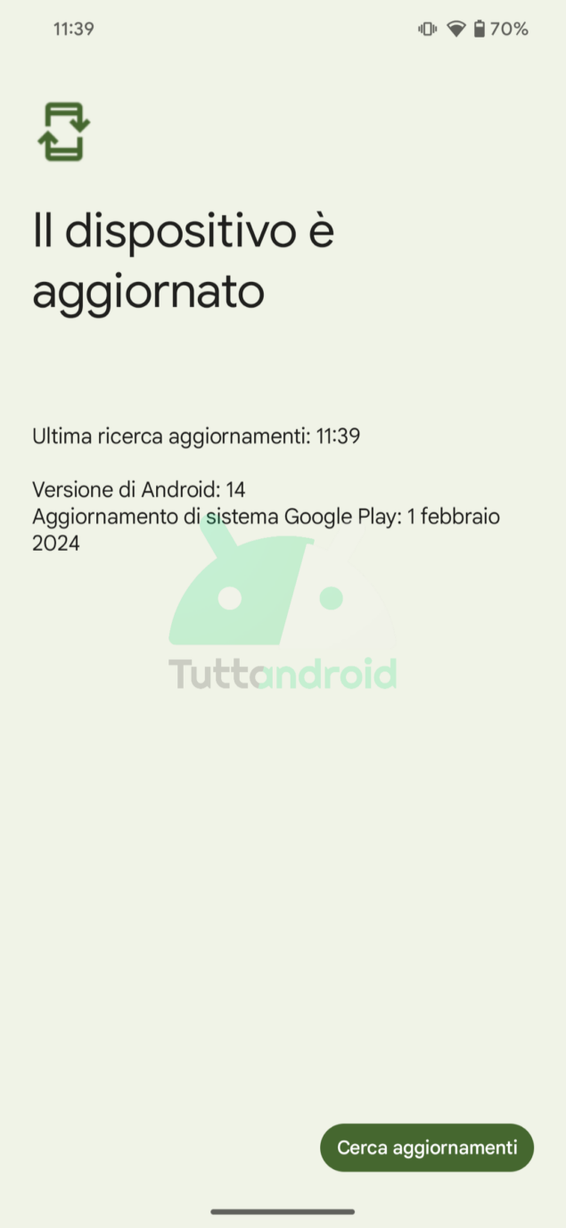aggiornamento di sistema Google Play di febbraio 2024 sui Google Pixel