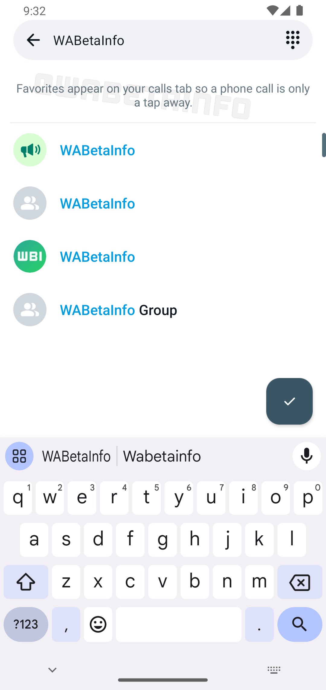 WhatsApp contatti preferiti Android