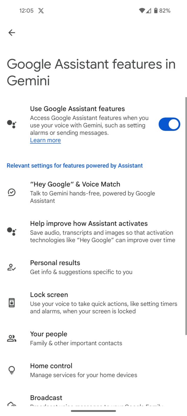 Gemini comandi vocali per controlli domestici Google Assistant