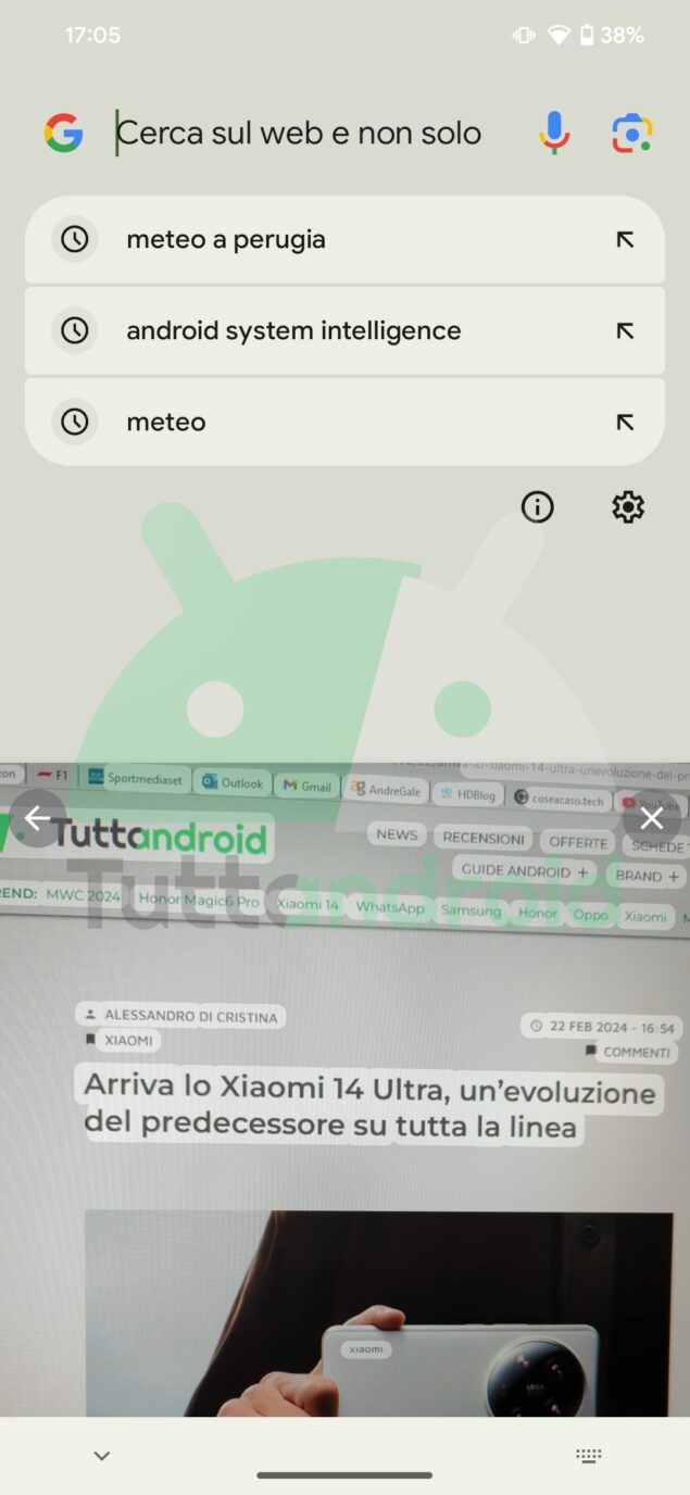 Google scansione testo in Gboard