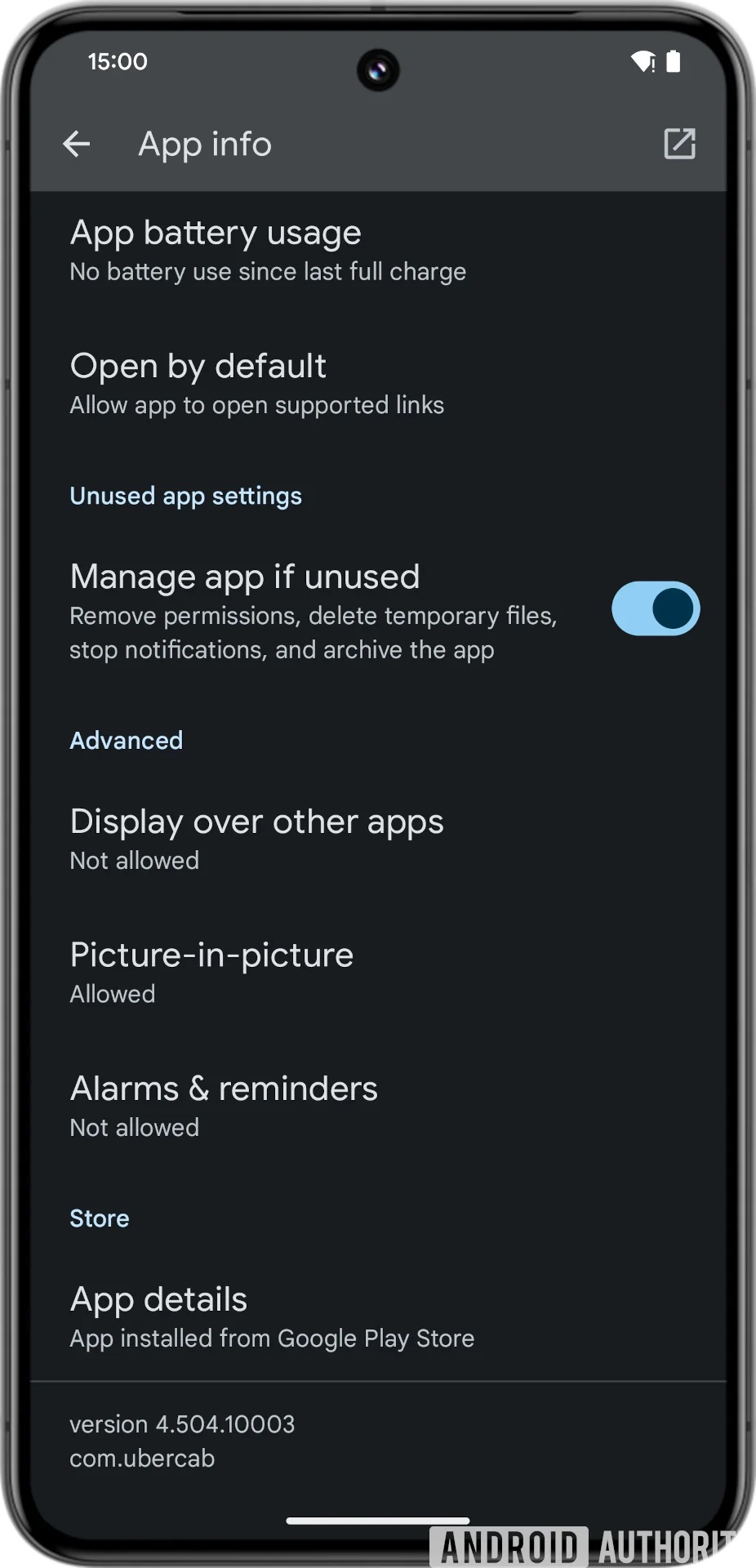 Android 15 automatizzare archiviazione app