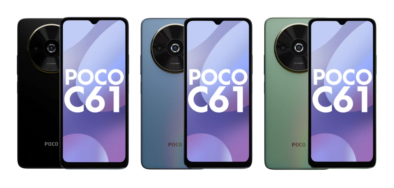 POCO C61 protagonista di un'indiscrezione che ne svela render e specifiche