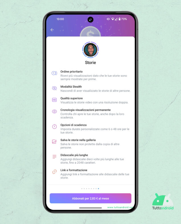 Funzionalità di Telegram Business disponibile al lancio