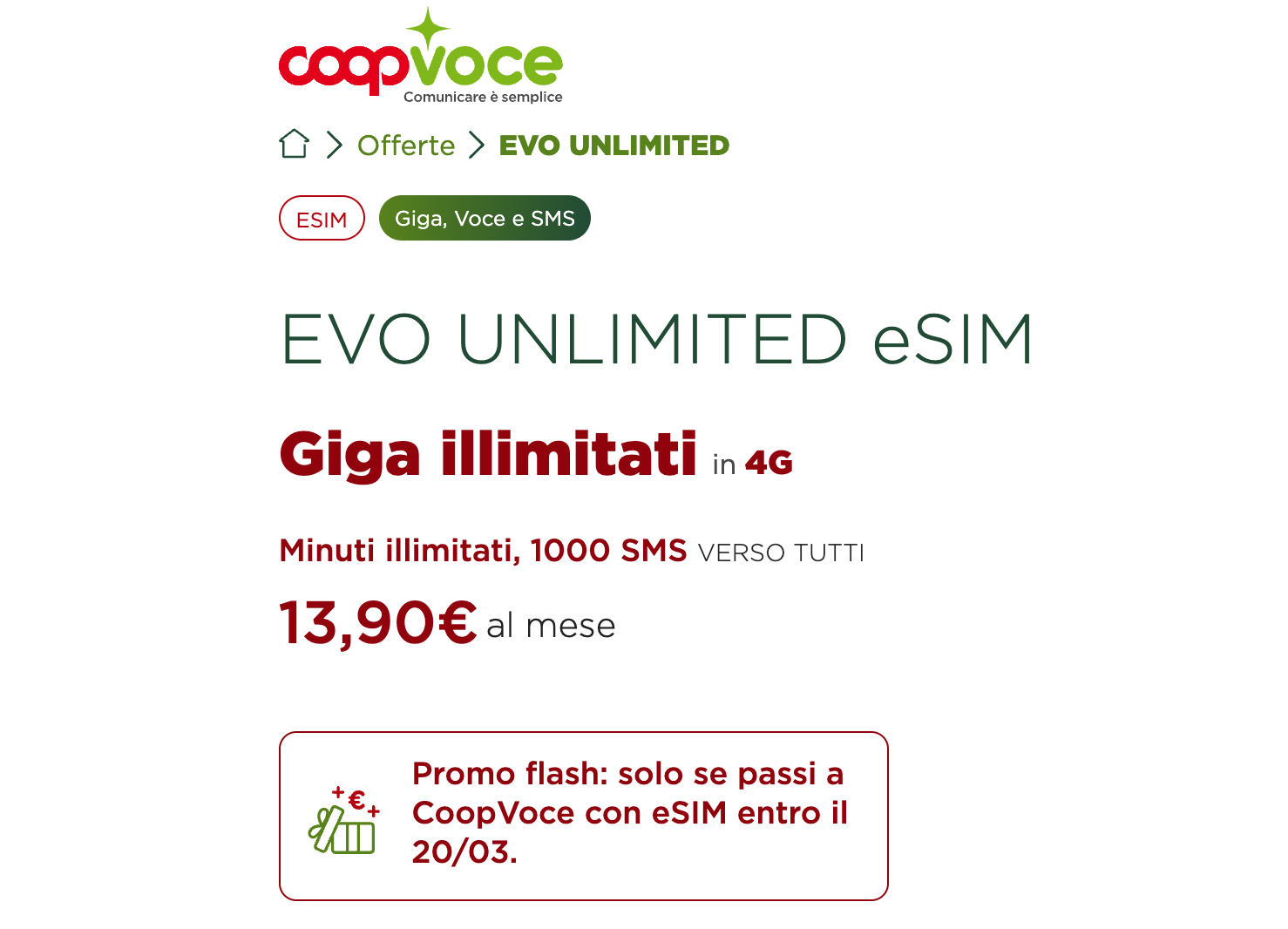 CoopVoce Evo Unlimited
