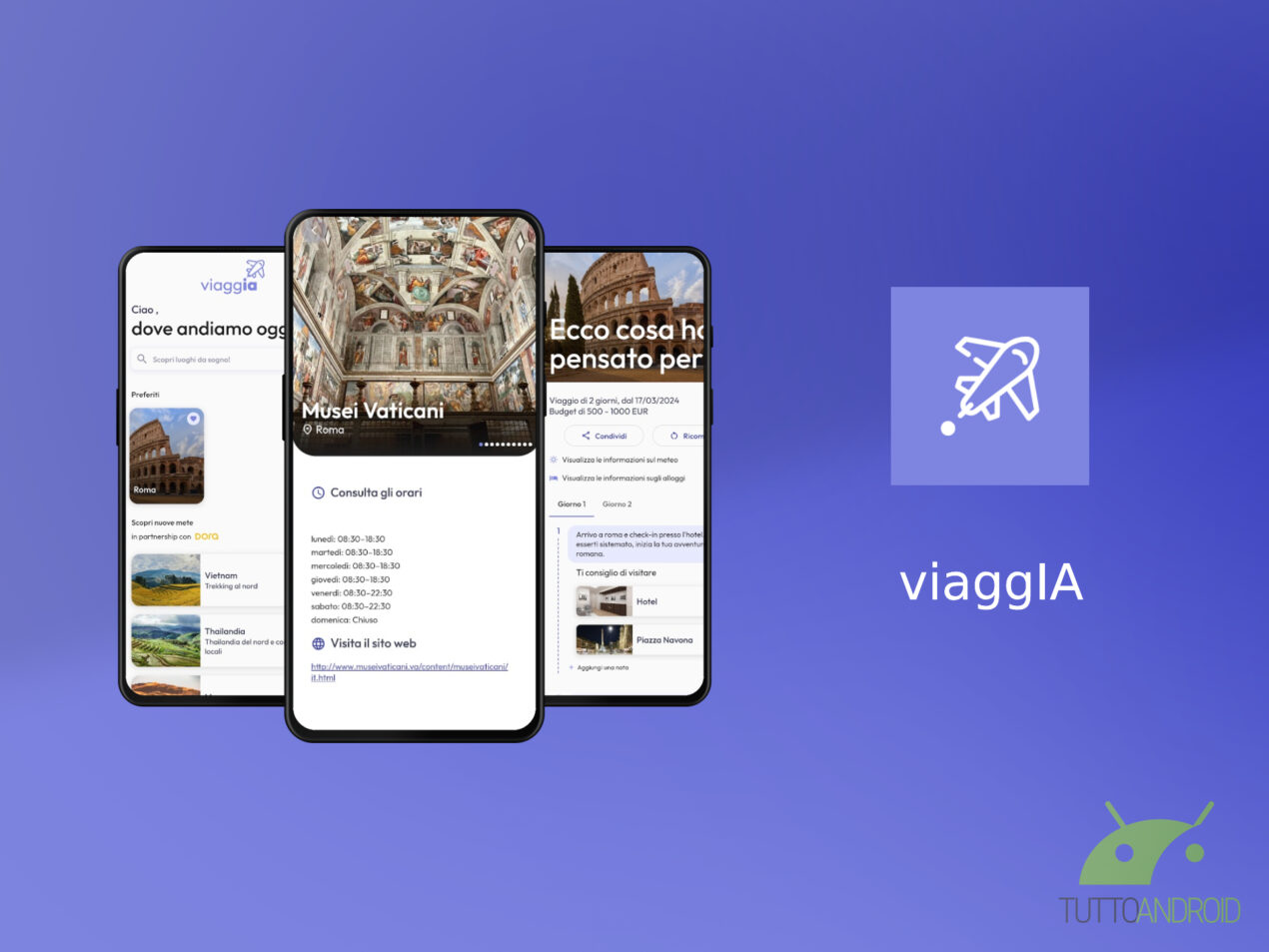 L'app viaggIA pianifica i viaggi che è un piacere grazie all'IA