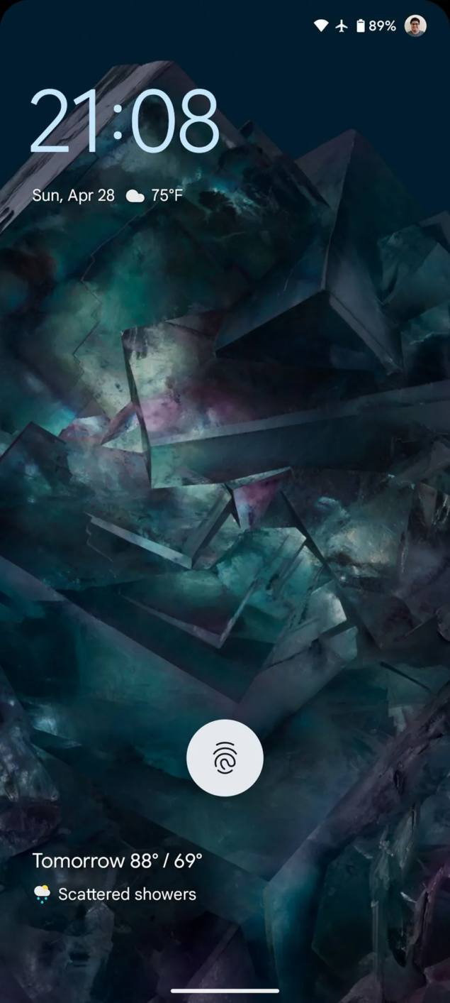 Android 15 at a glance widget