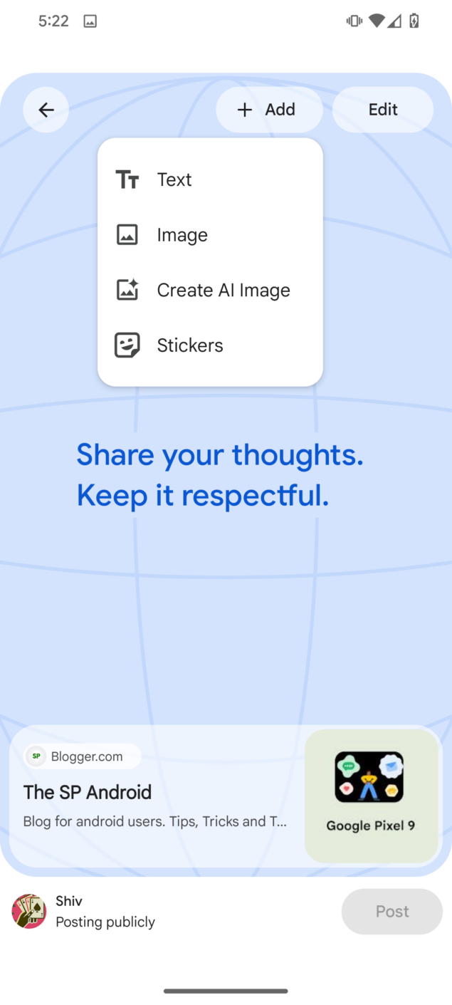 generazione immagini con IA nelle Note Google