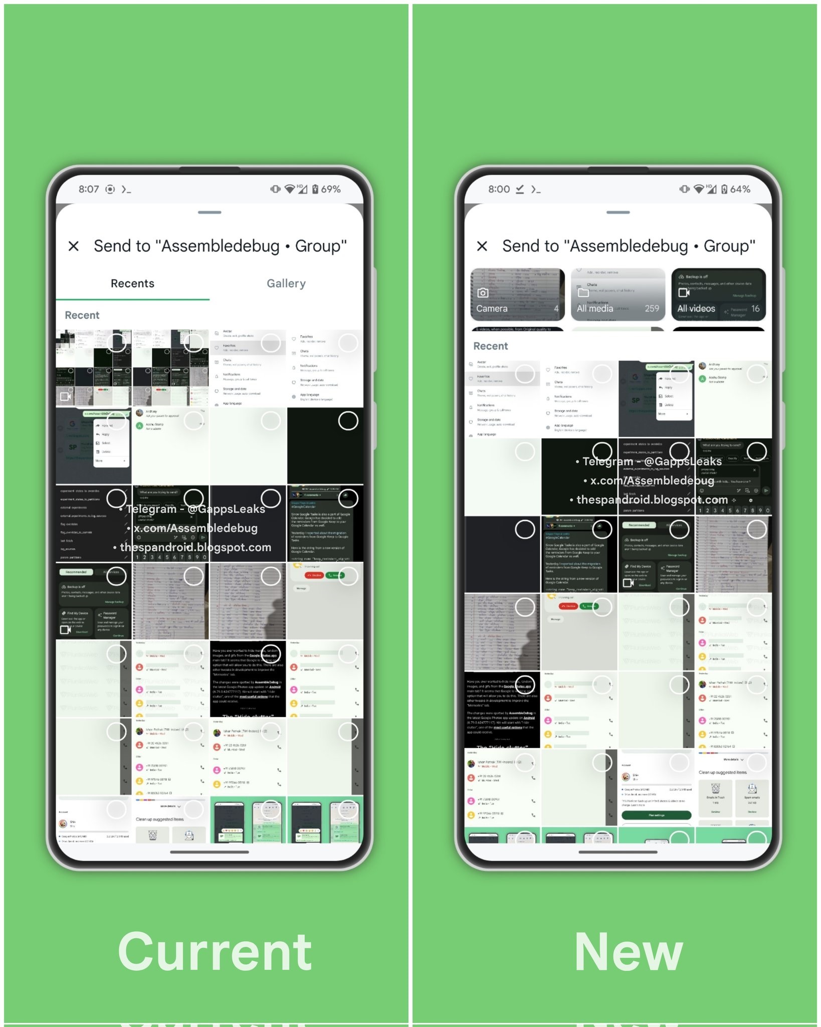 WhatsApp Beta 2.24.9.20 Restyling Galleria by AssembleDebug