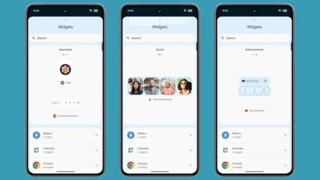 Android 15 Pixel Launcher widget