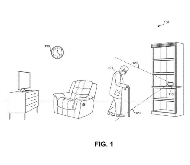 Google brevetto dispositivo rilevamento cadute con radar
