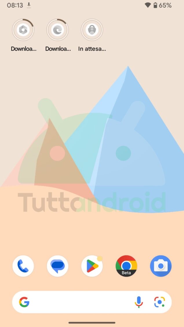 Google Play Store download due app contemporaneamente