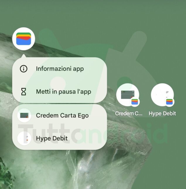 Google Wallet scorciatoia nuova
