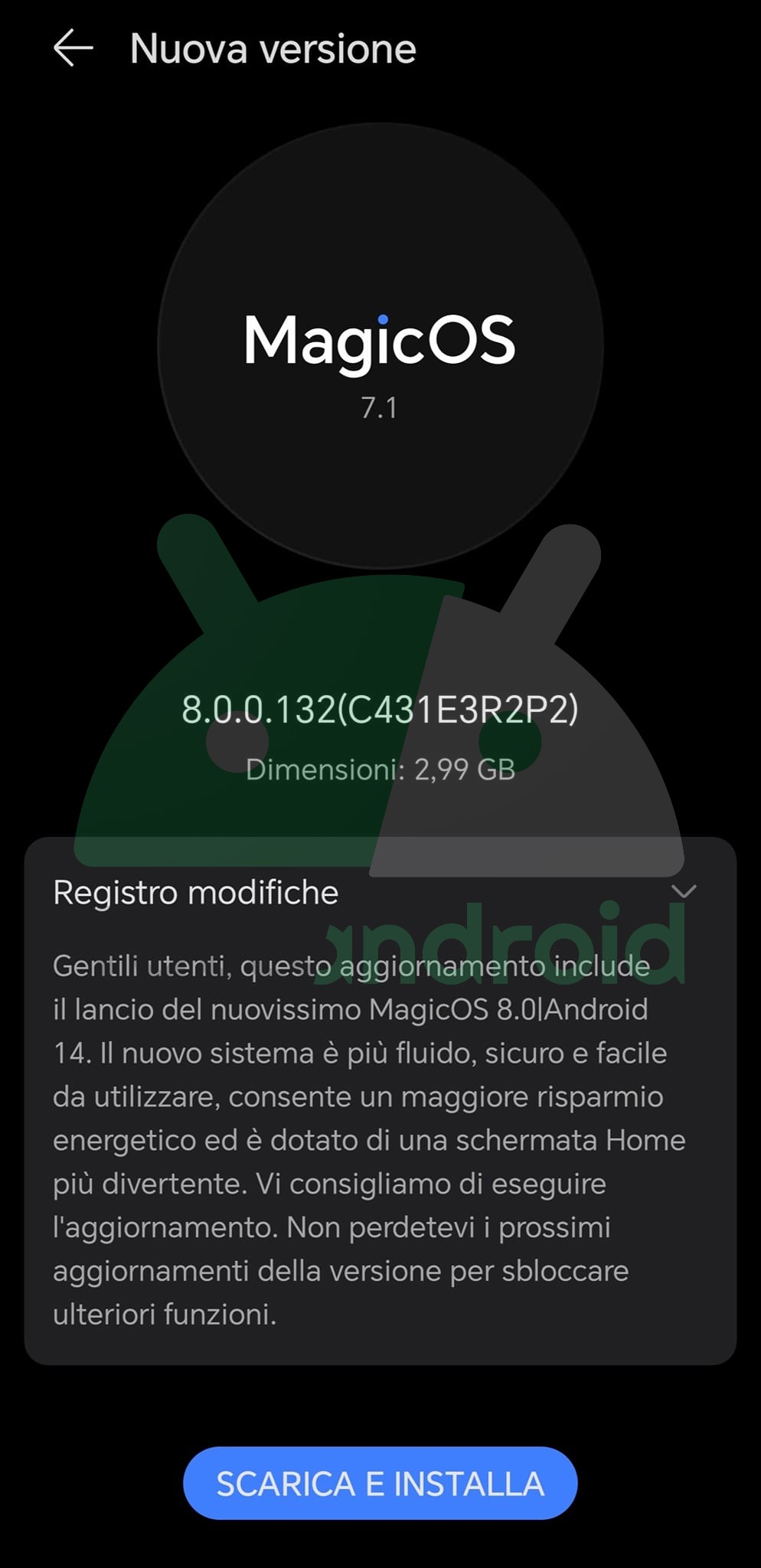 aggiornamento HONOR MagicOS 8.0