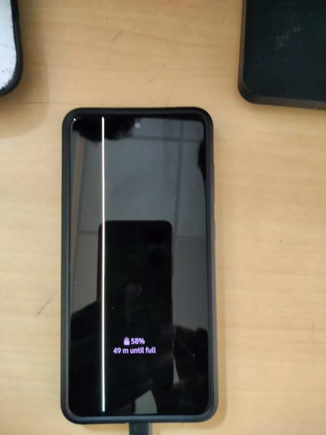 smartphone serie Samsung Galaxy S21 linea verde display
