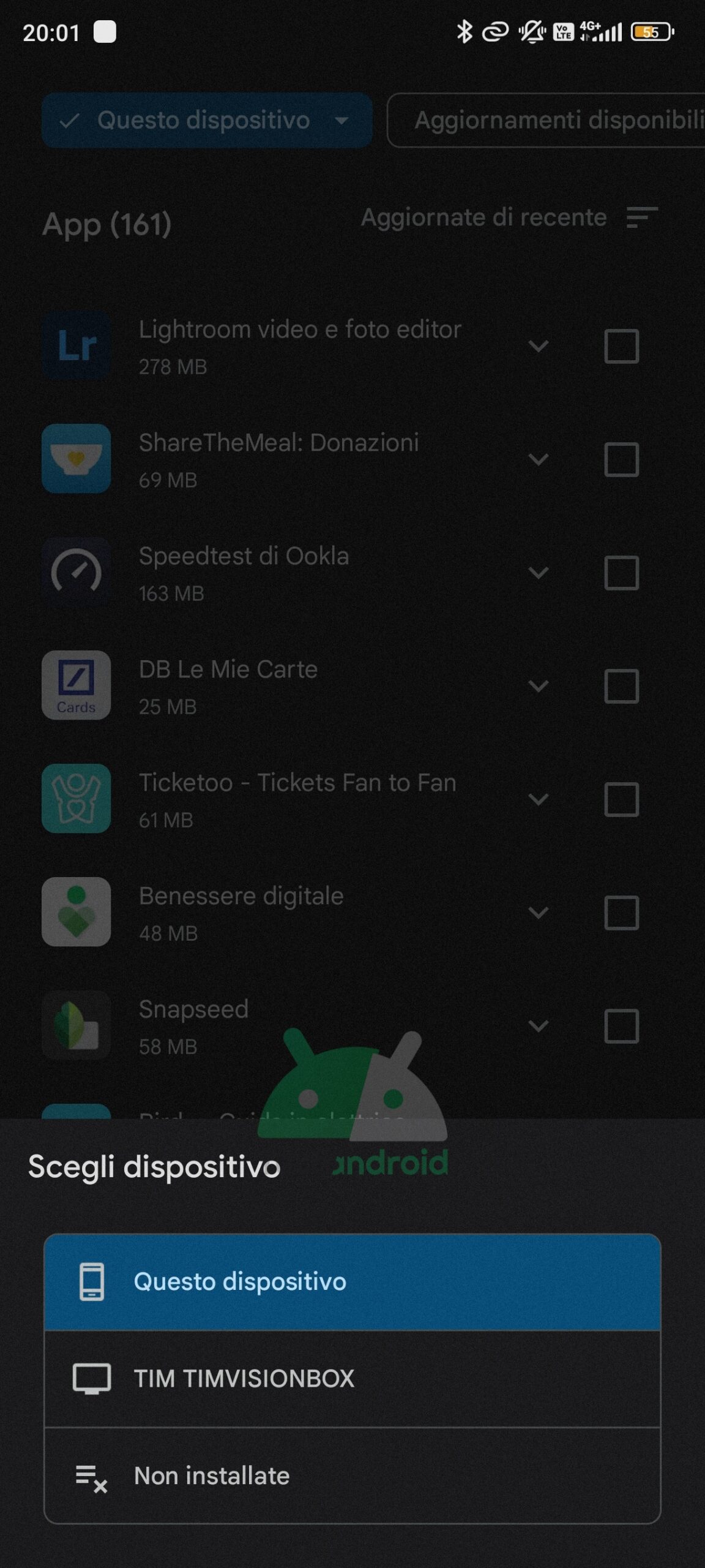 Google Play Store disinstallare app da remoto