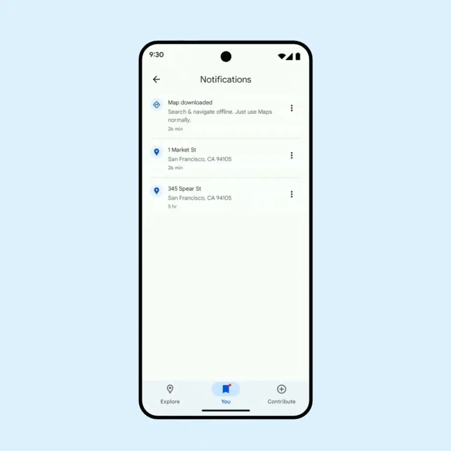 Google Maps nuova barra inferiore 1
