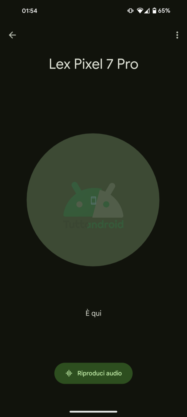 Nuova rete Trova il mio dispositivo