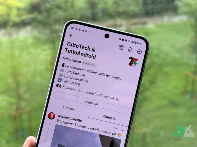 aggiornamento threads per android