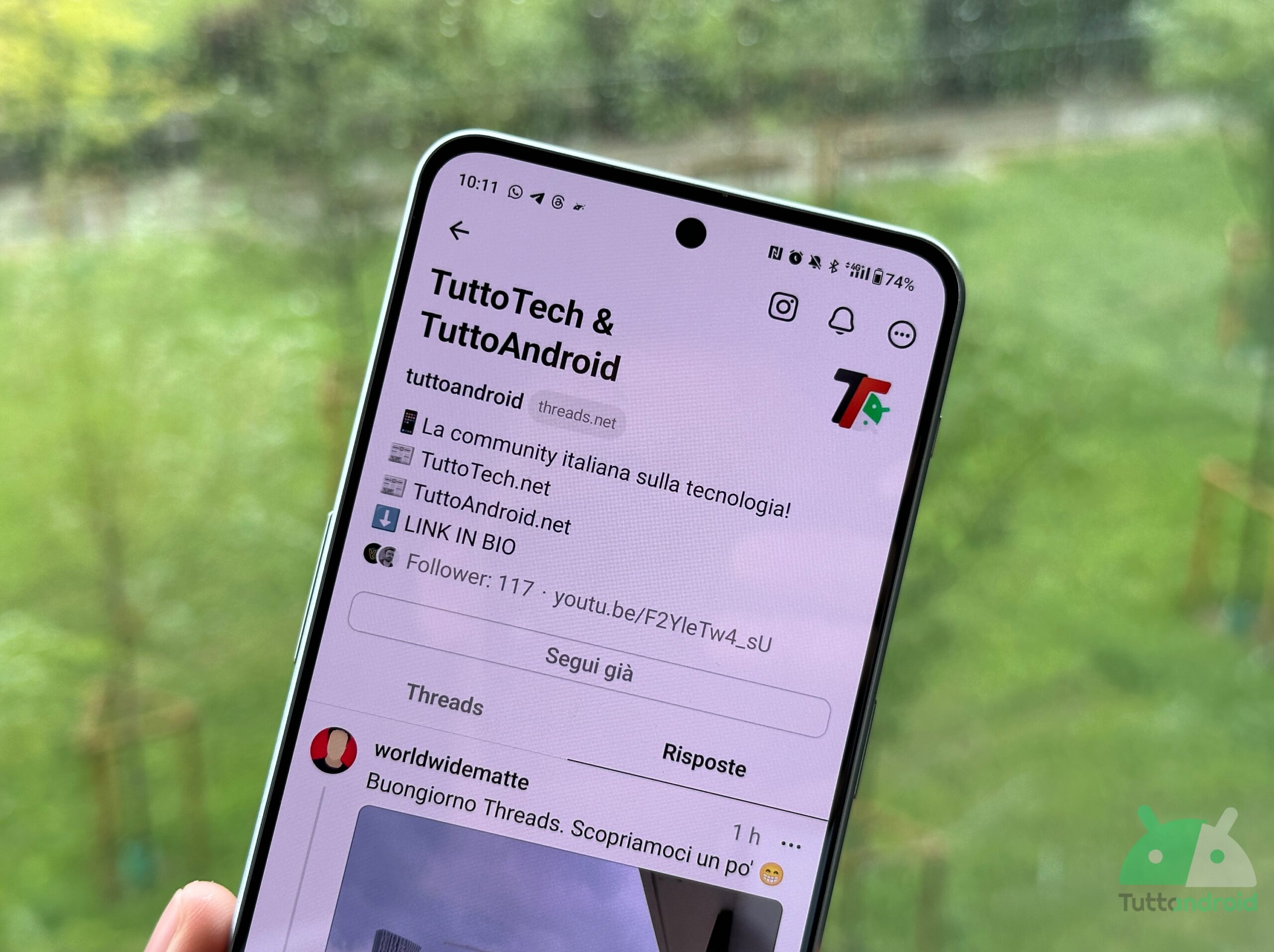 aggiornamento threads per android