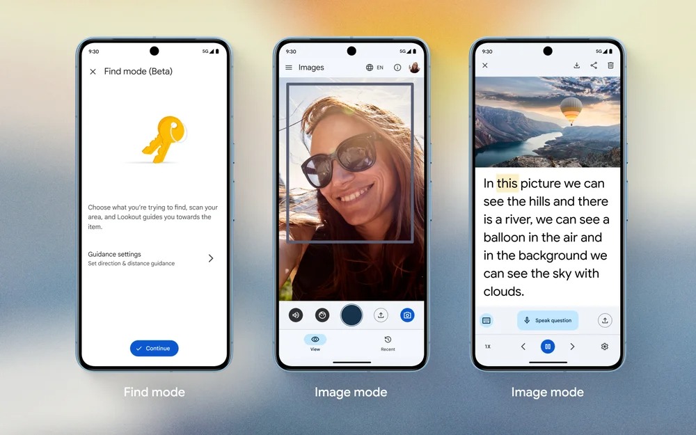 Google accessibilità Lookout