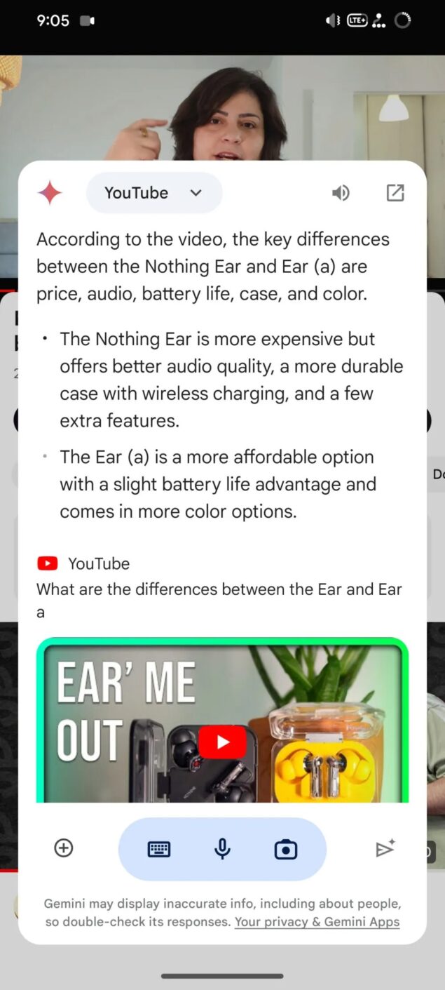 test Ask this video di Google Gemini
