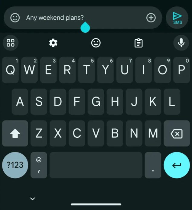 Google Messaggi campo di testo