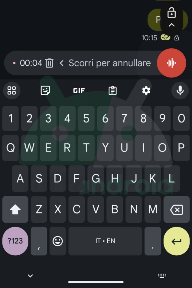 Google Messaggi registratore